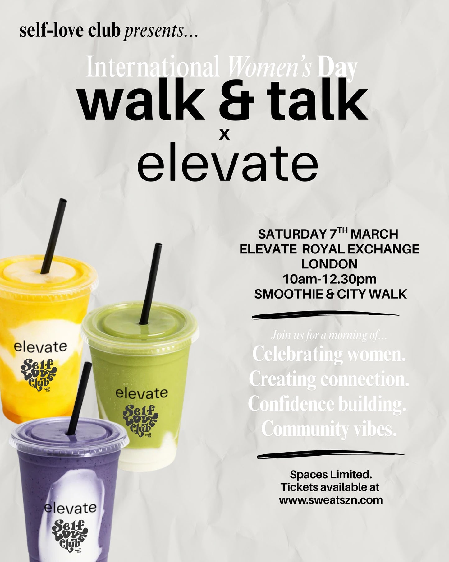INTERNATIONAL WOMEN'S DAY WALK & TALK X ELEVATE