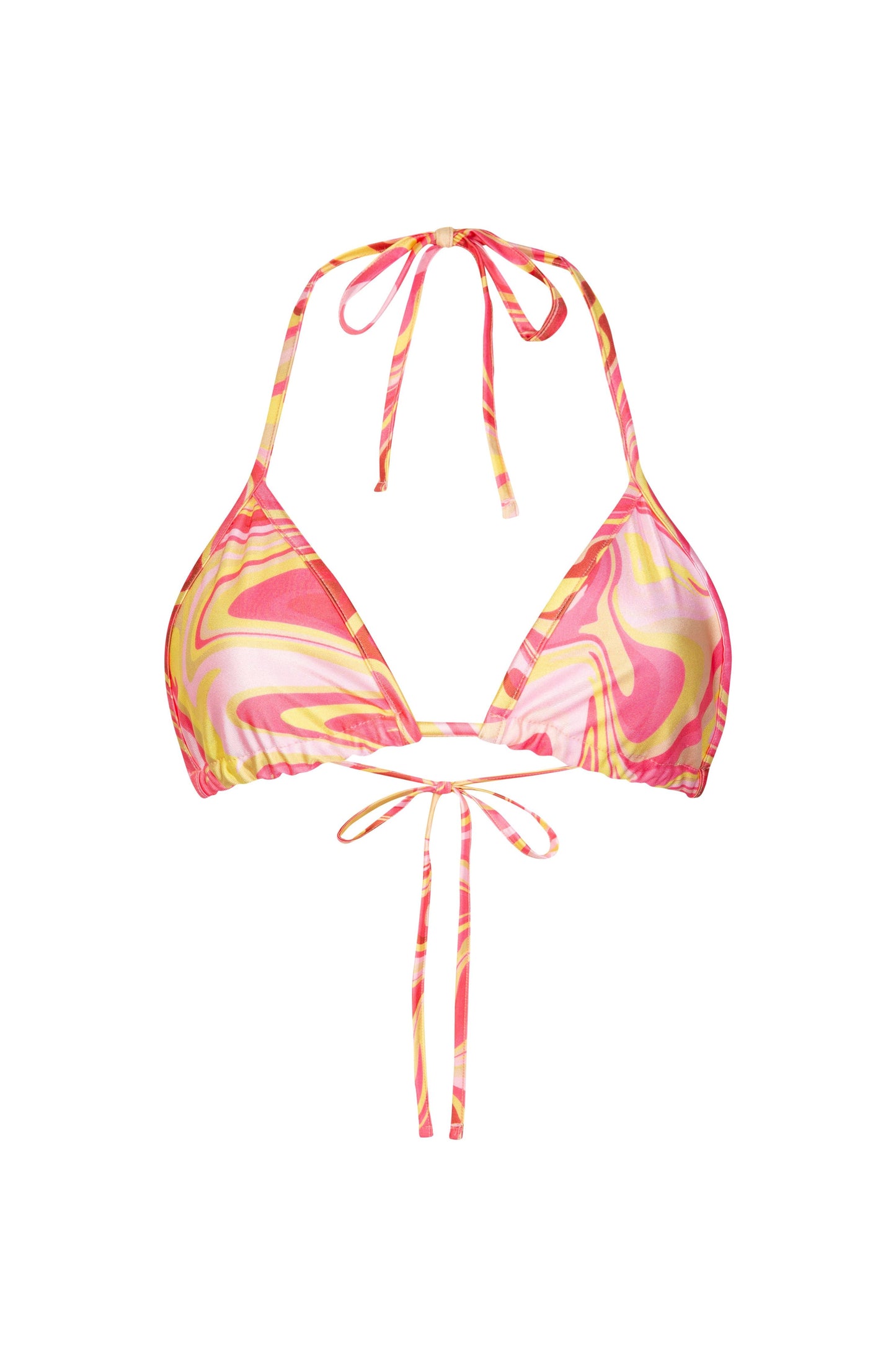 SOLANO MARBLE TRIANGLE BIKINI TOP