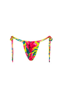 YELLOW TROPICAL TIE SIDE BOTTOMS