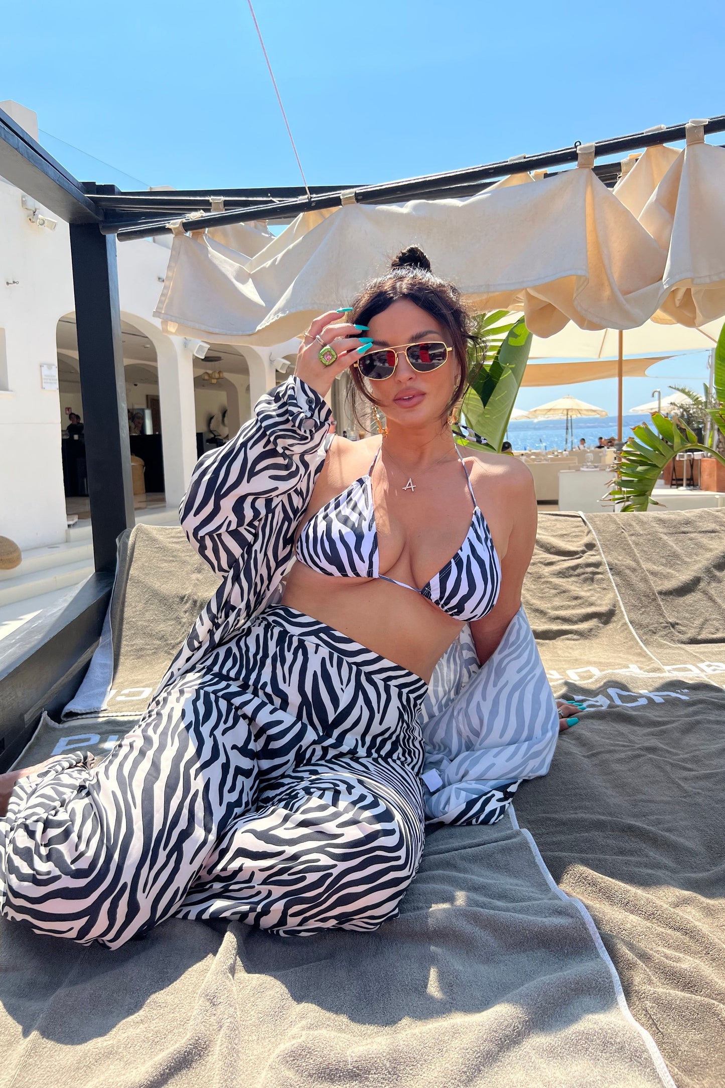 ZEBRA OVERSIZED BEACH SHIRT