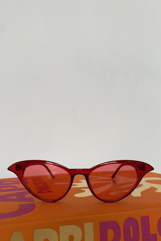 RED CATEYE SUNGLASSES